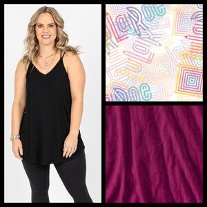 NWT LuLaRoe Daniella Cross Back Cami Top